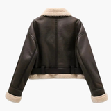 Women’s Zip Jacket with Belted Hem and Inner Lining
