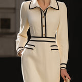 Magidan Trim Midi Dress Ivory 2