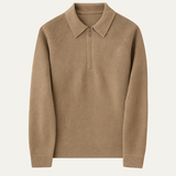 The Faircrest Merino Wool Quart Zip Cashmere Sweater