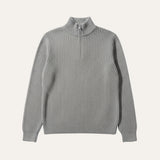 The Edinburgh Men’s Quarter Zip Ribbed Knit Casual Sweater