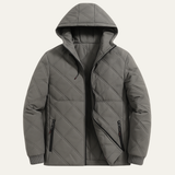 The Corvara Men’s Thick Plush Fleece Lined Winter Hooded Coat