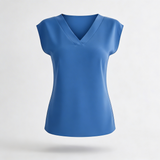 Comfortable Summer Blouse for Women - Lightweight V-Neck Blouse