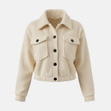 Women’s Bomber Jacket with Zip and Ribbed Cuffs
