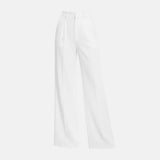 Wide Leg High-Waisted Trousers for Women - Casual Trousers