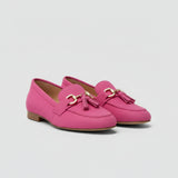 Chic loafers with gold detail