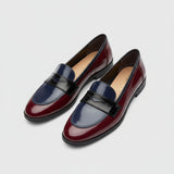 Shiny tricolore loafer