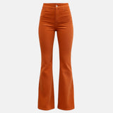 Women’s Flare Pants with High Waist and Pockets