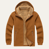 The Glenhaven Men’s Winter Soft Shell Fleece Zip Up Hooded Jacket