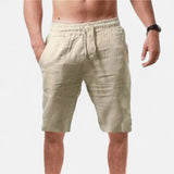 The Geneva Linen Summer Drawstring Shorts Men