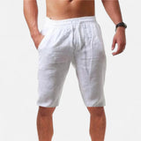 The Geneva Linen Summer Drawstring Shorts Men