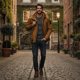 The Seathwaite Lightweight Waterproof Windbreaker – Hooded Rain Jacket for Men
