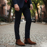 The Aldridge Men’s Retro Leather Ankle Chelsea Boots