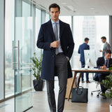 The Belmont Men’s Elegant Classic Wool Winter Overcoat