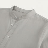 Summer Casual Linen Men Shirt Relaxed Fit