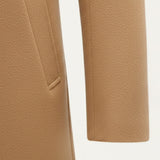 The Paignton Men's Elegant Minimal Camel Single Breasted Wool Coat