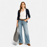 Women's Cotton Denim Jeans Wide Leg