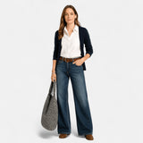 Women's Cotton Denim Jeans Wide Leg