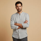 Summer Casual Linen Men Shirt Relaxed Fit