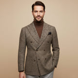 The Garda Porto Men’s Checked Double Breasted Plaid Blazer Jacket