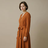 Maxi Dress with Waist Belt for Women – Elegant & Long