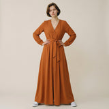Maxi Dress with Waist Belt for Women – Elegant & Long